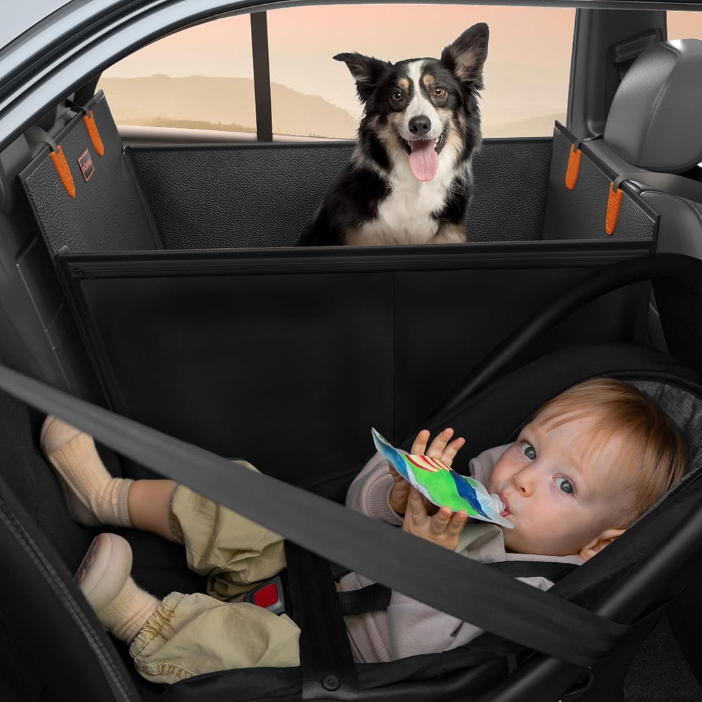 furtime large dog car seat, upgraded pu leather on a desk or shelf