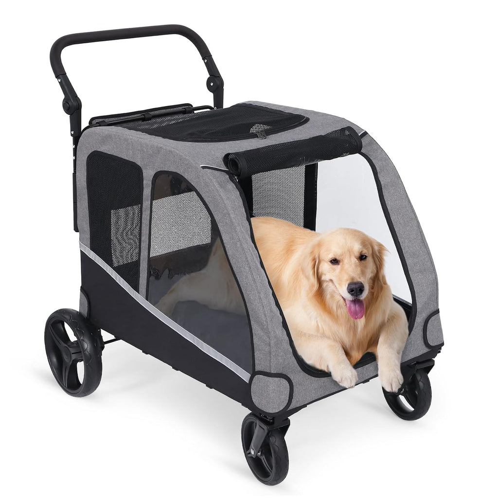 saudism dog stroller for large & medium dogs on a desk or shelf