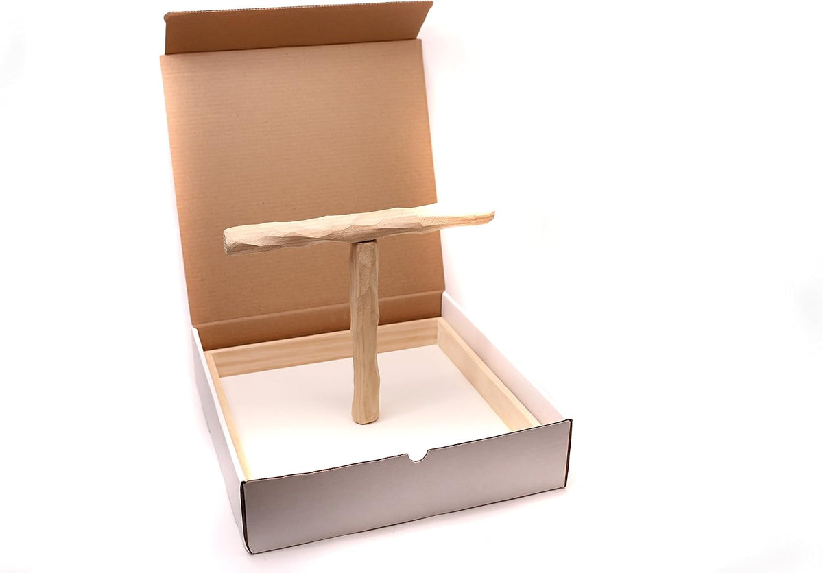 deluxe large tabletop nu perch - parrot t, close-up detail
