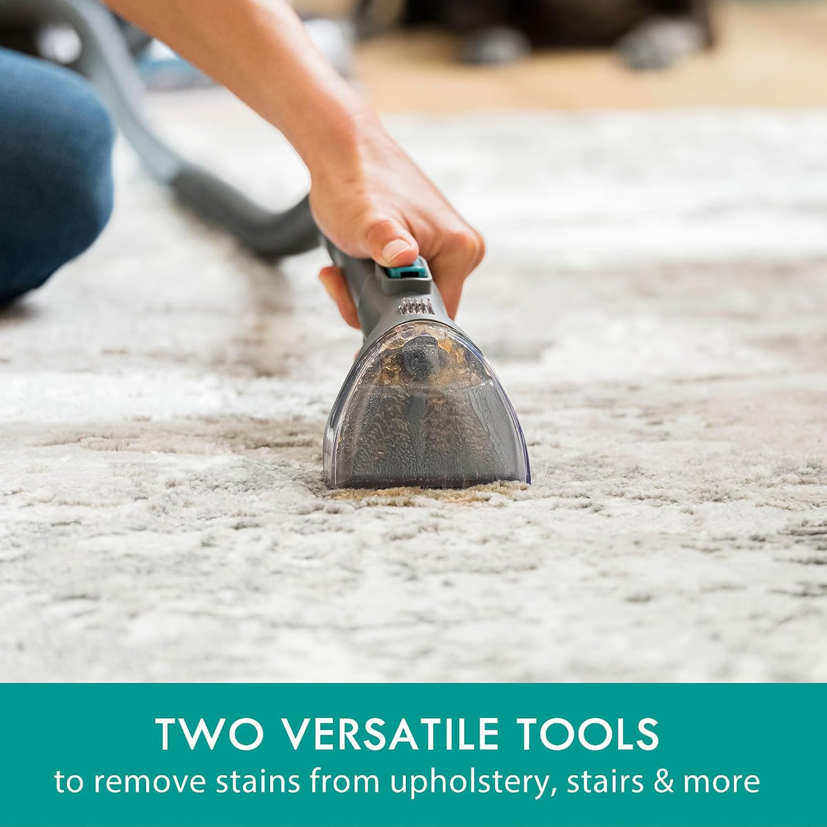 kenmore kw4070 revitalite pet portable carpet cleaner machine, side view