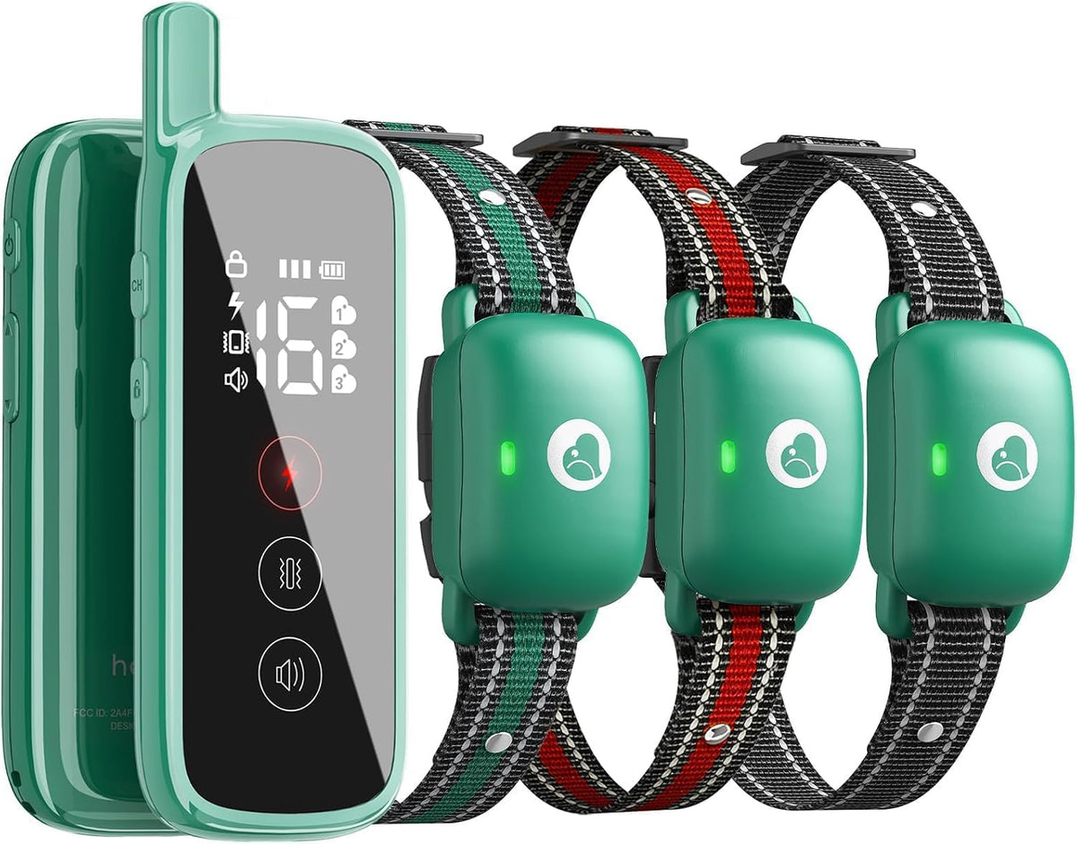 touch-screen dog shock collar, 2600ft range, ipx8 waterproof, main product view