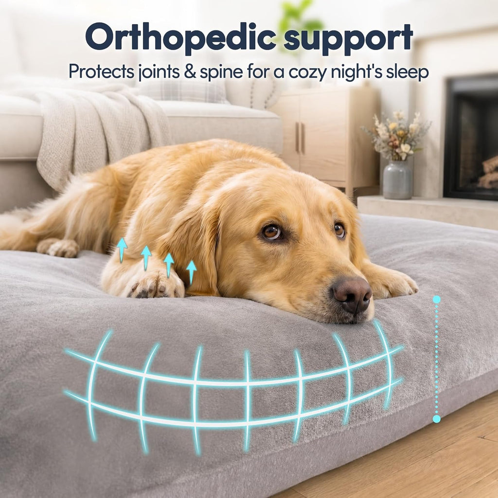 magic dog orthopedic extra large dog bed 47 shown in use