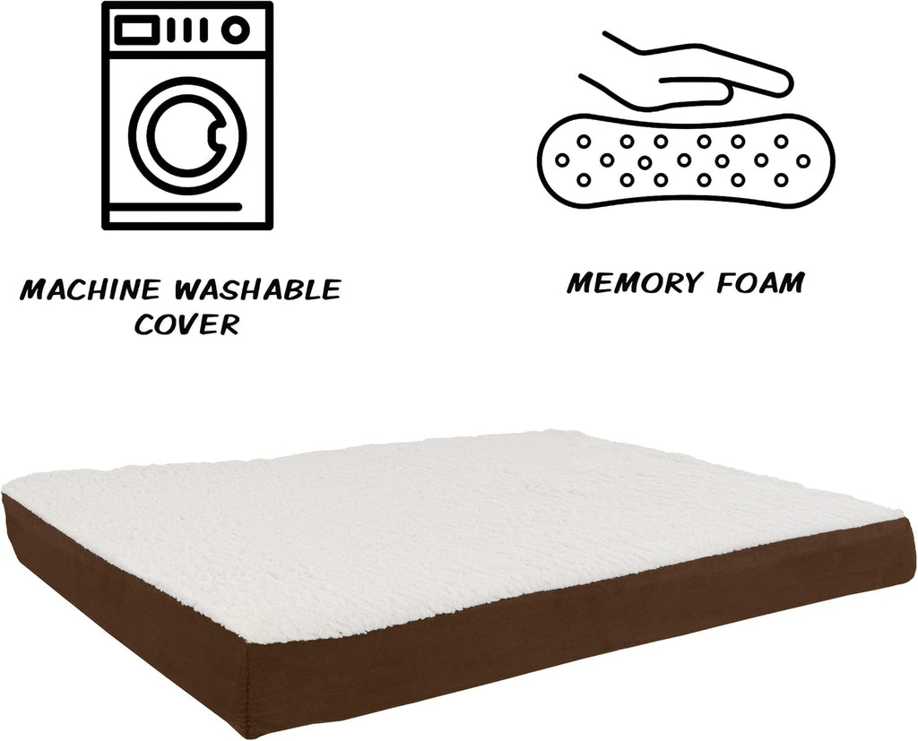 petmaker orthopedic dog bed – 2-layer memory foam, close-up detail
