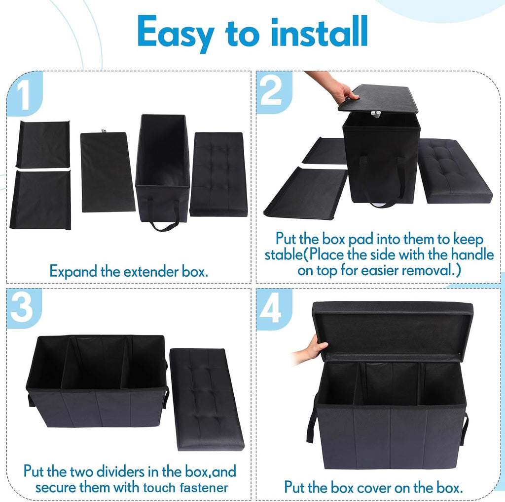 car back seat extender for dogs up to, close-up detail
