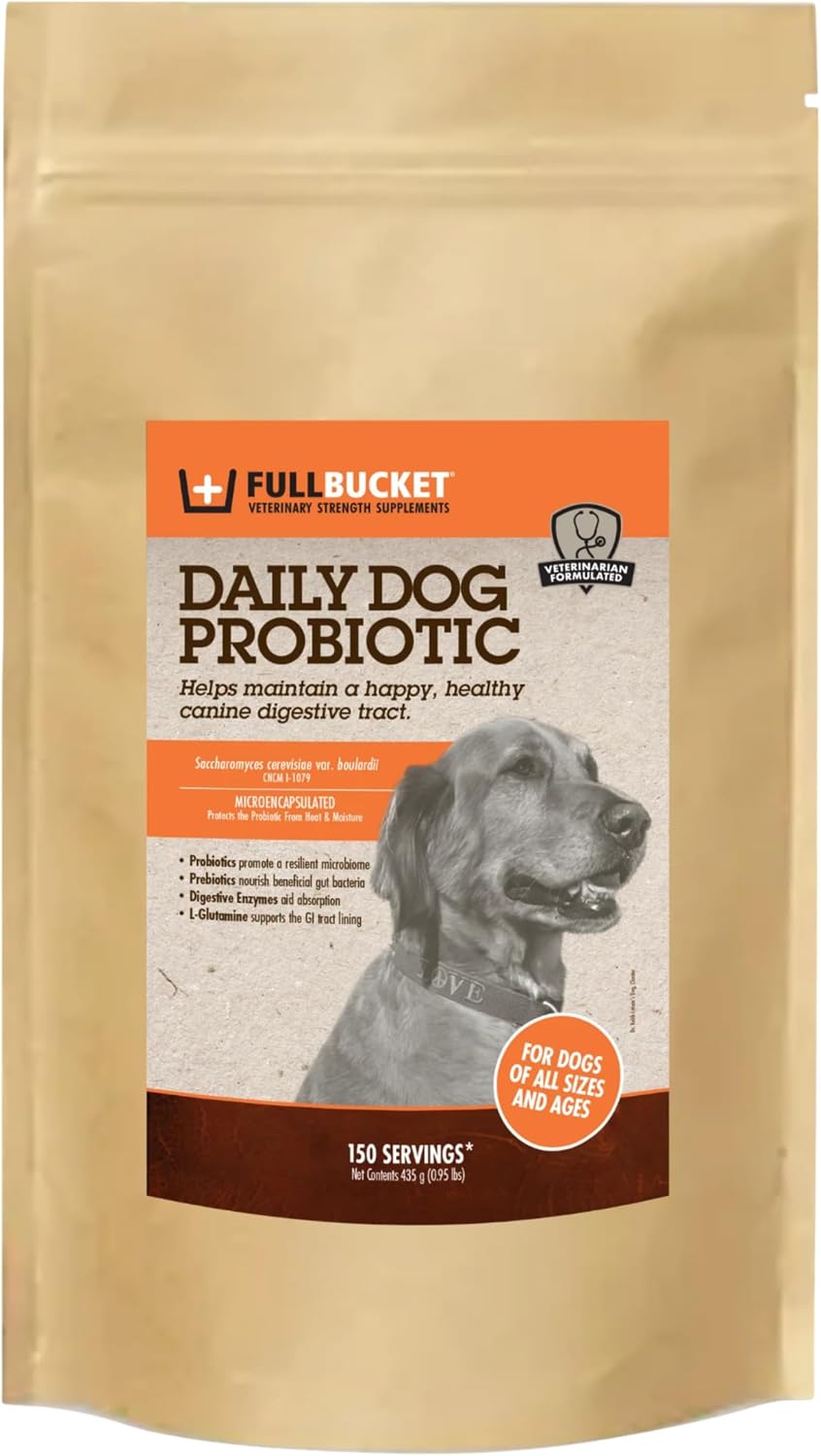 fullbucket daily dog probiotic 150 servings - support, main product view