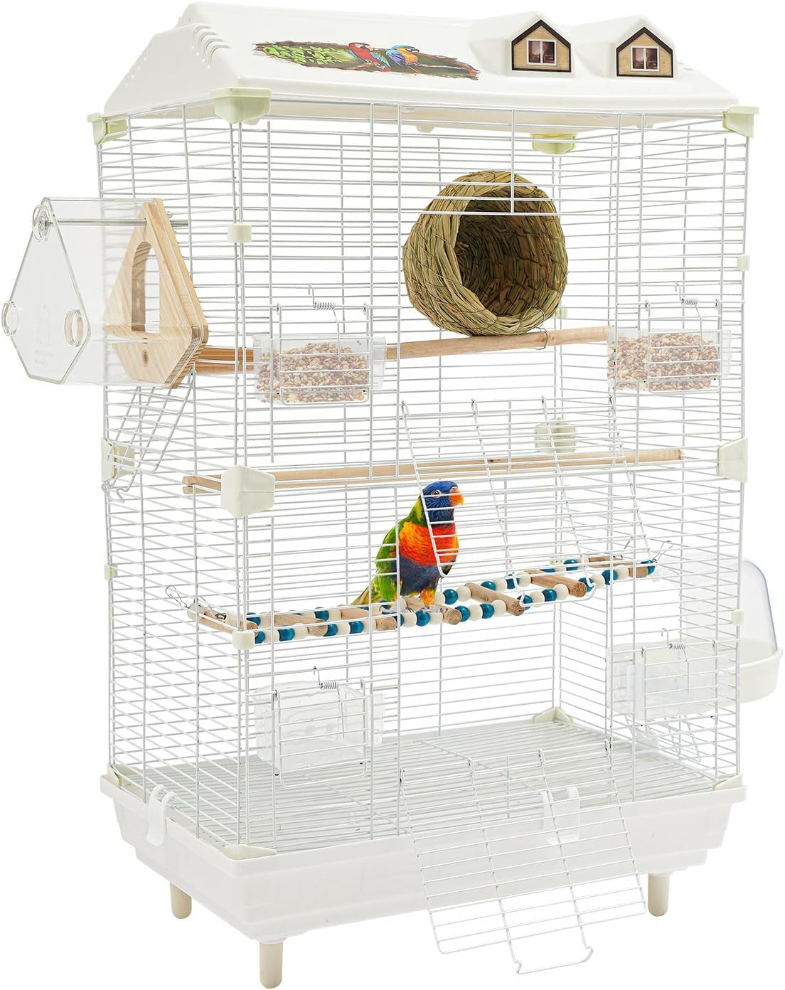 30 inch iron bird cage with stand for, main product view