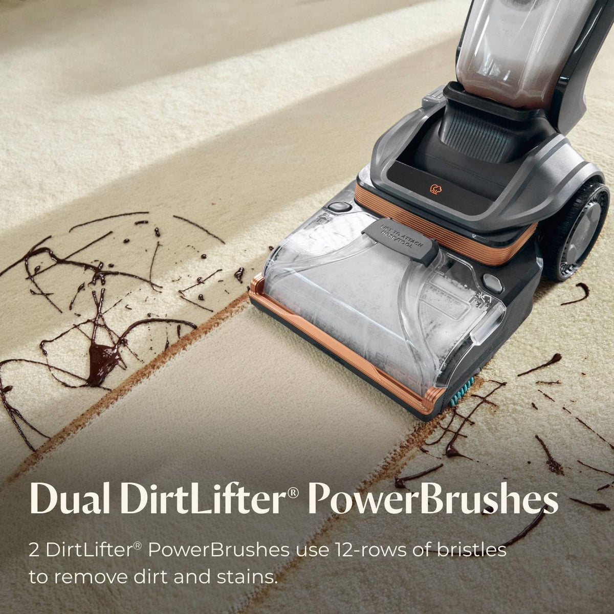 bissell revolution hydrosteam pet carpet cleaner, 3432, side view