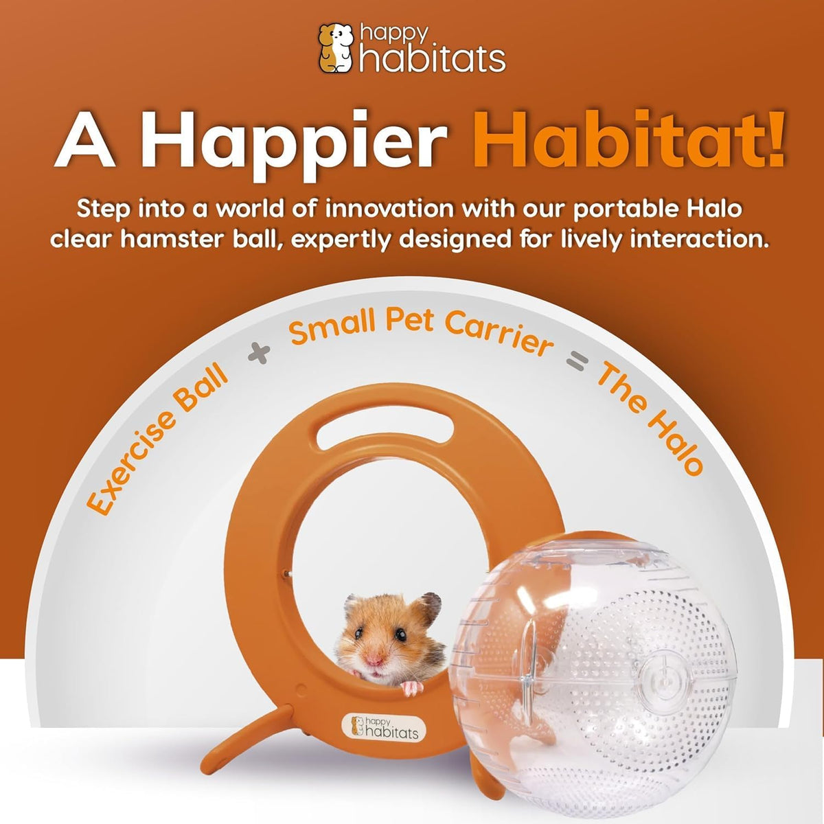 halo starter bundle – hamster starter kit for, close-up detail