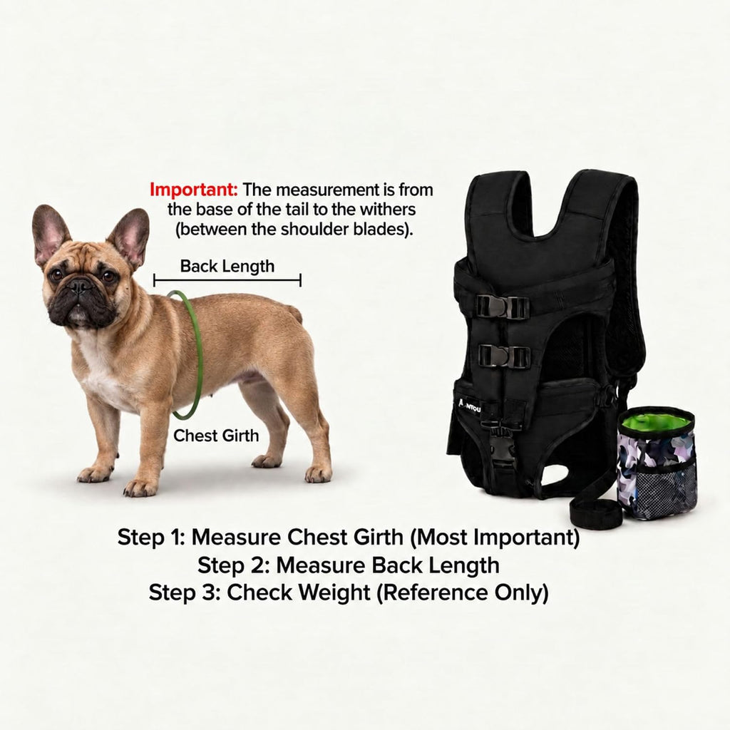 dog backpack carrier for small dogs (medium) on a desk or shelf
