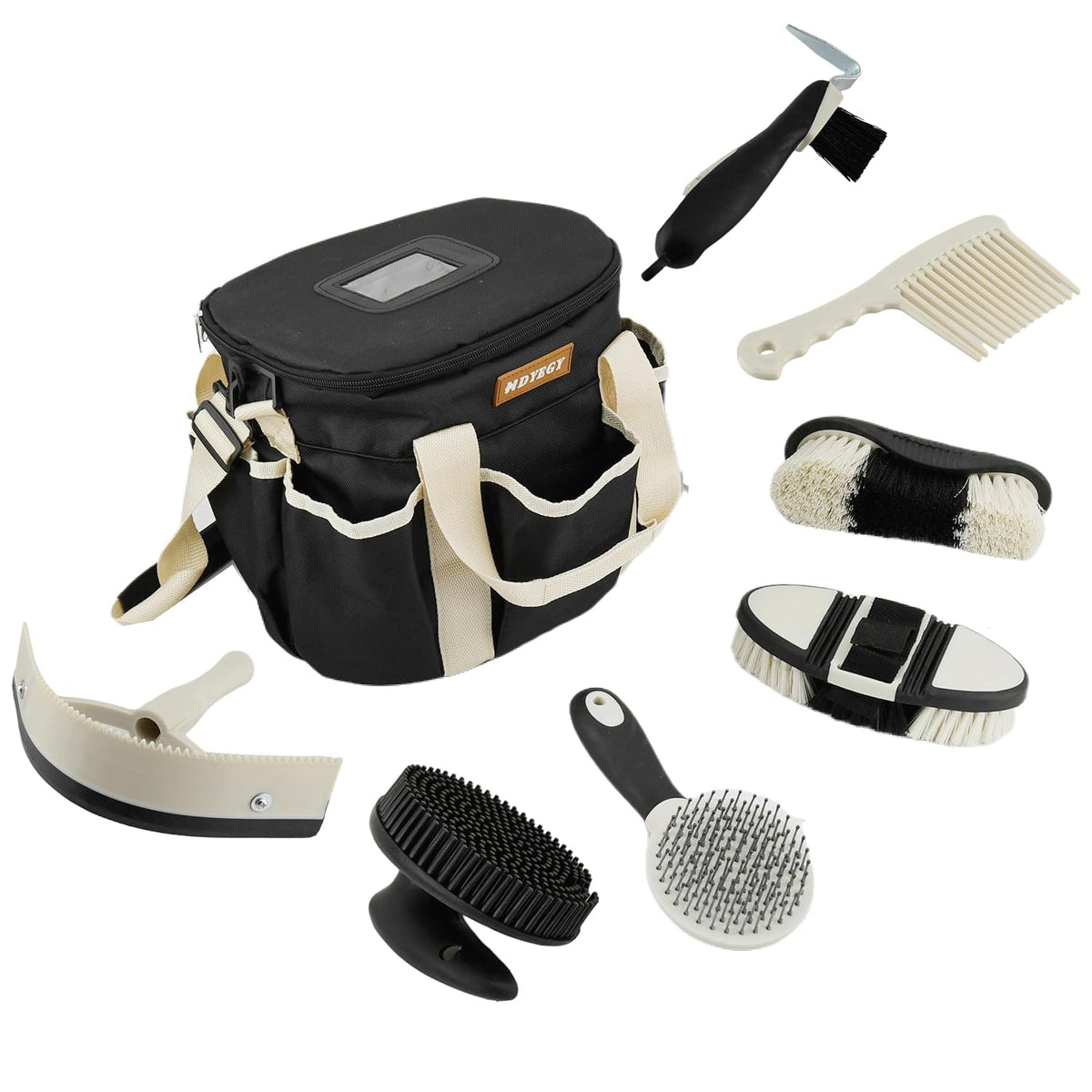 horse grooming kit,horse brush set equine care cleaning, main product view