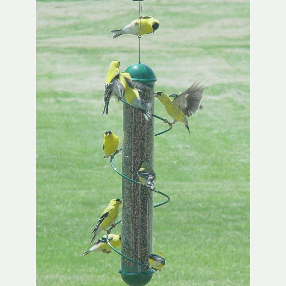 bird quest sbf2g 17" spiral thistle bird feeder, main product view