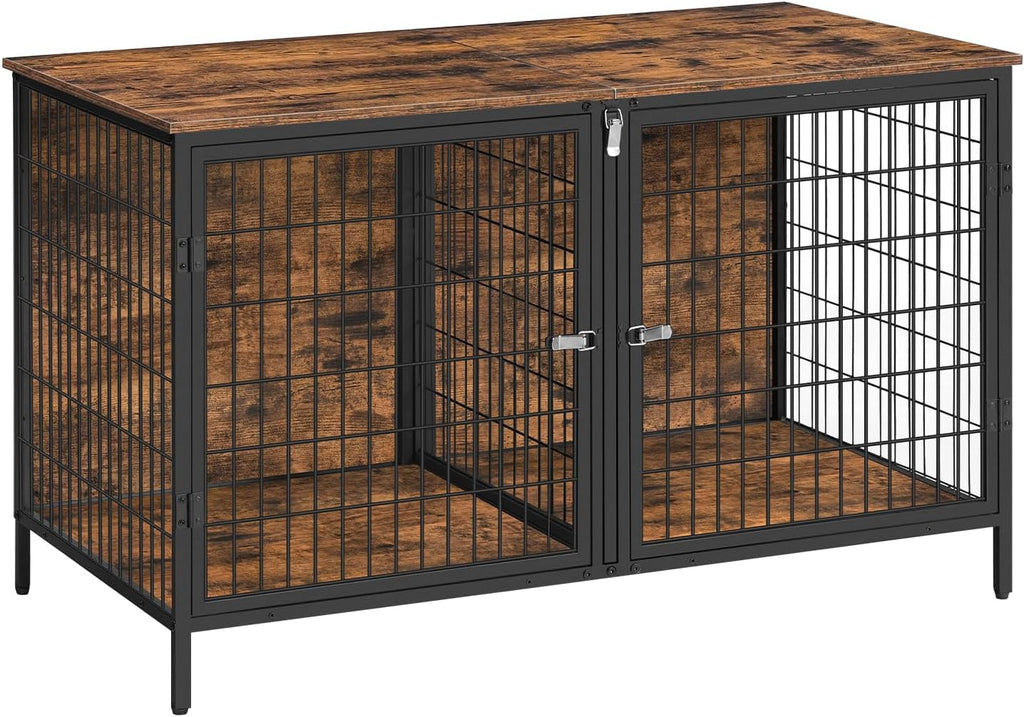 mahancris dog crate furniture for 2 dogs, 43.3", main product view