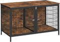 mahancris dog crate furniture for 2 dogs, 43.3", main product view