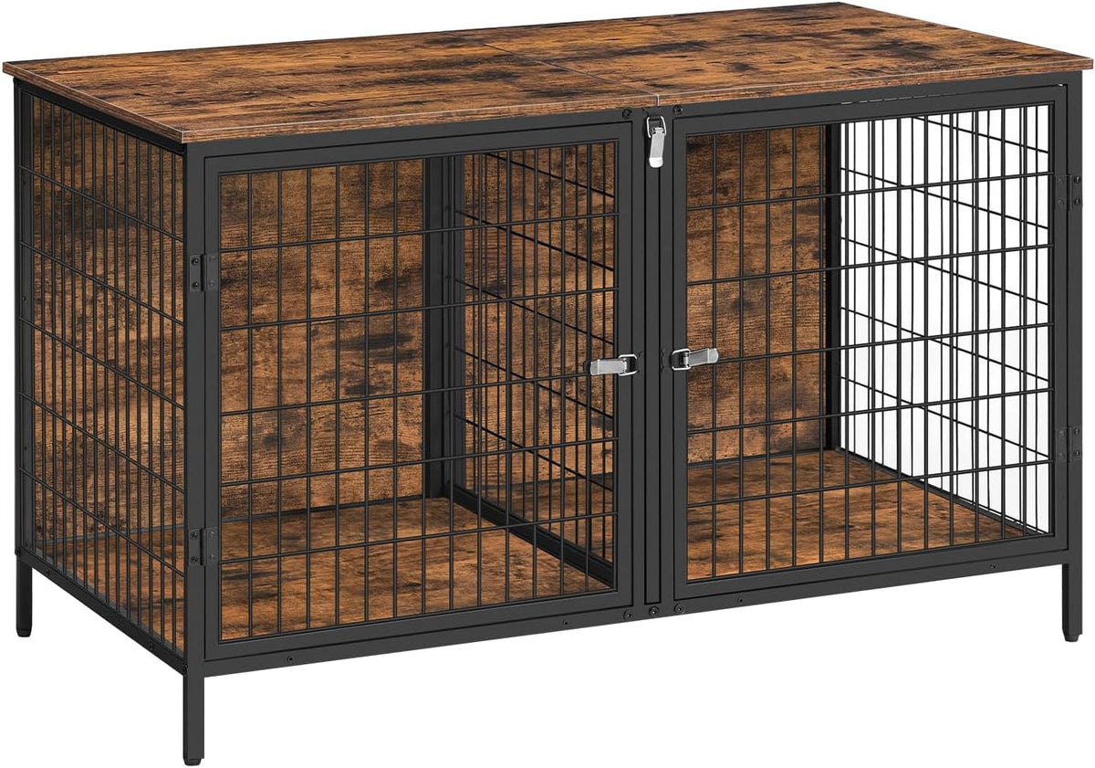 mahancris dog crate furniture for 2 dogs, 43.3", main product view