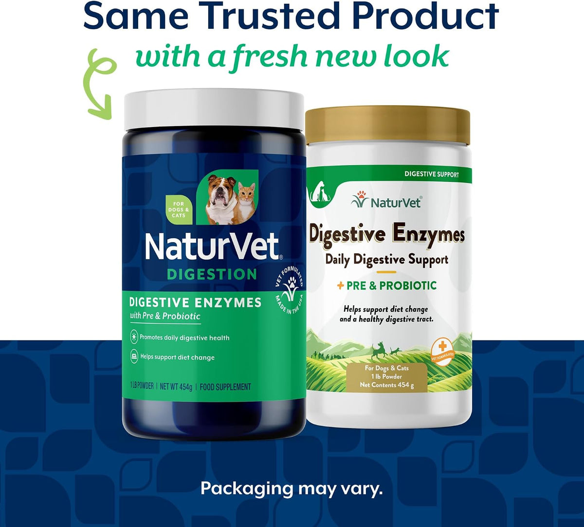 naturvet digestive enzymes with pre & probiotic for shown in use