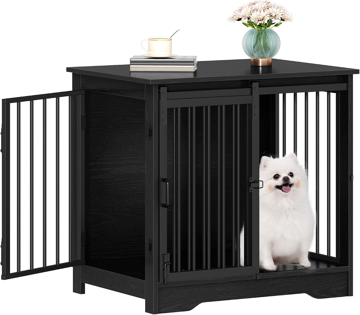 hzuaneri 27.2 in s dog crate furniture indoor, main product view