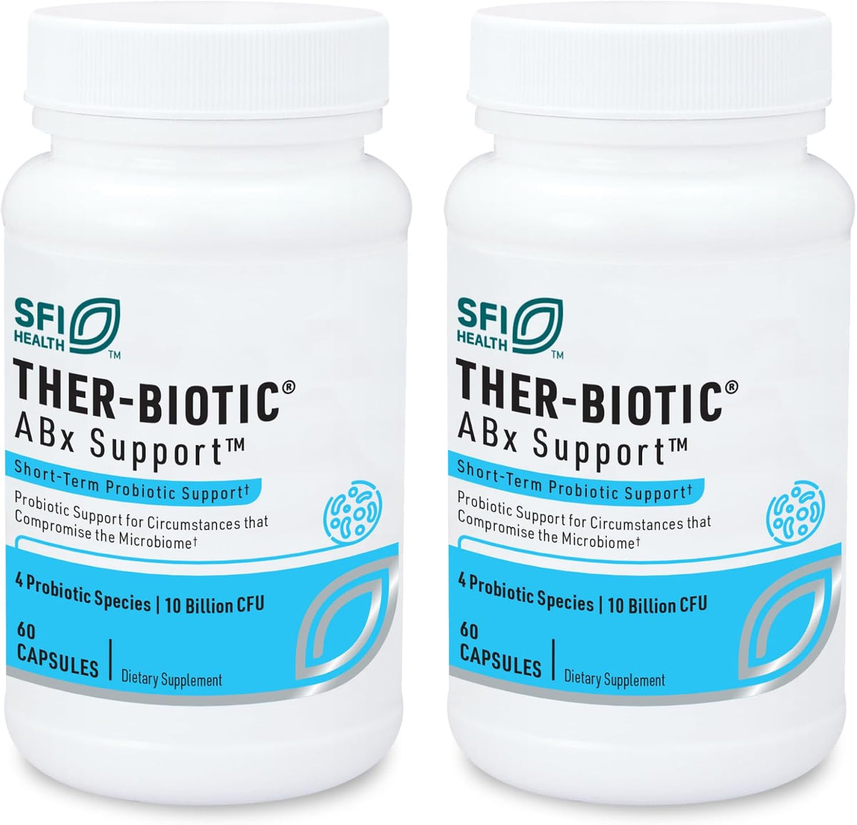 klaire labs sfi health abx support probiotic, 60, main product view
