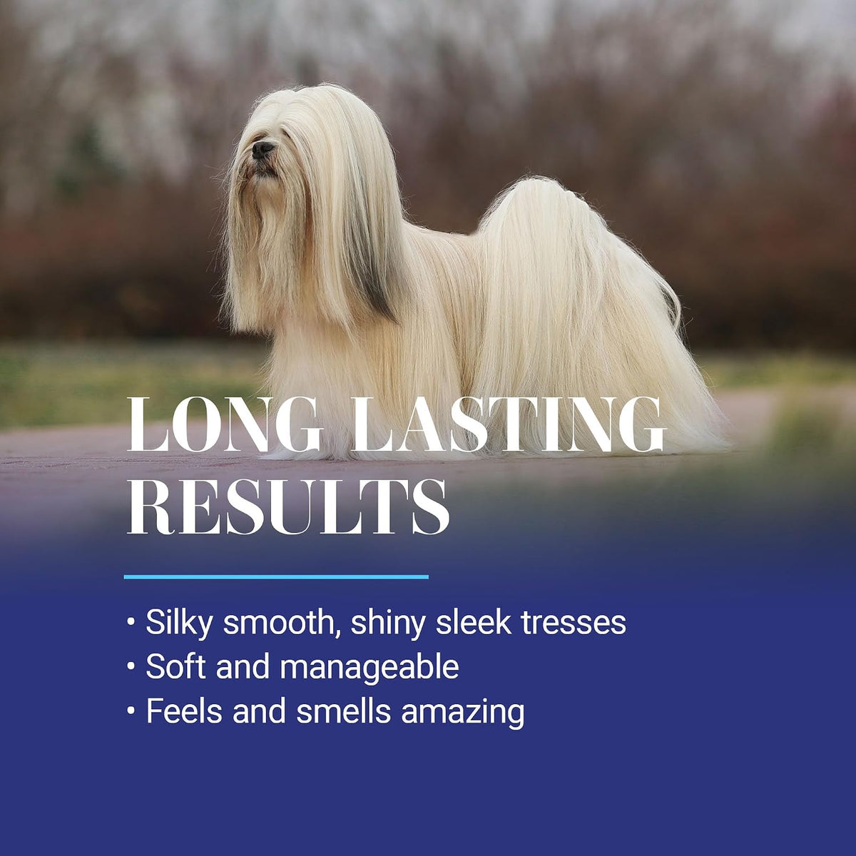 chris christensen ice on ice strengthening dog shampoo, side view