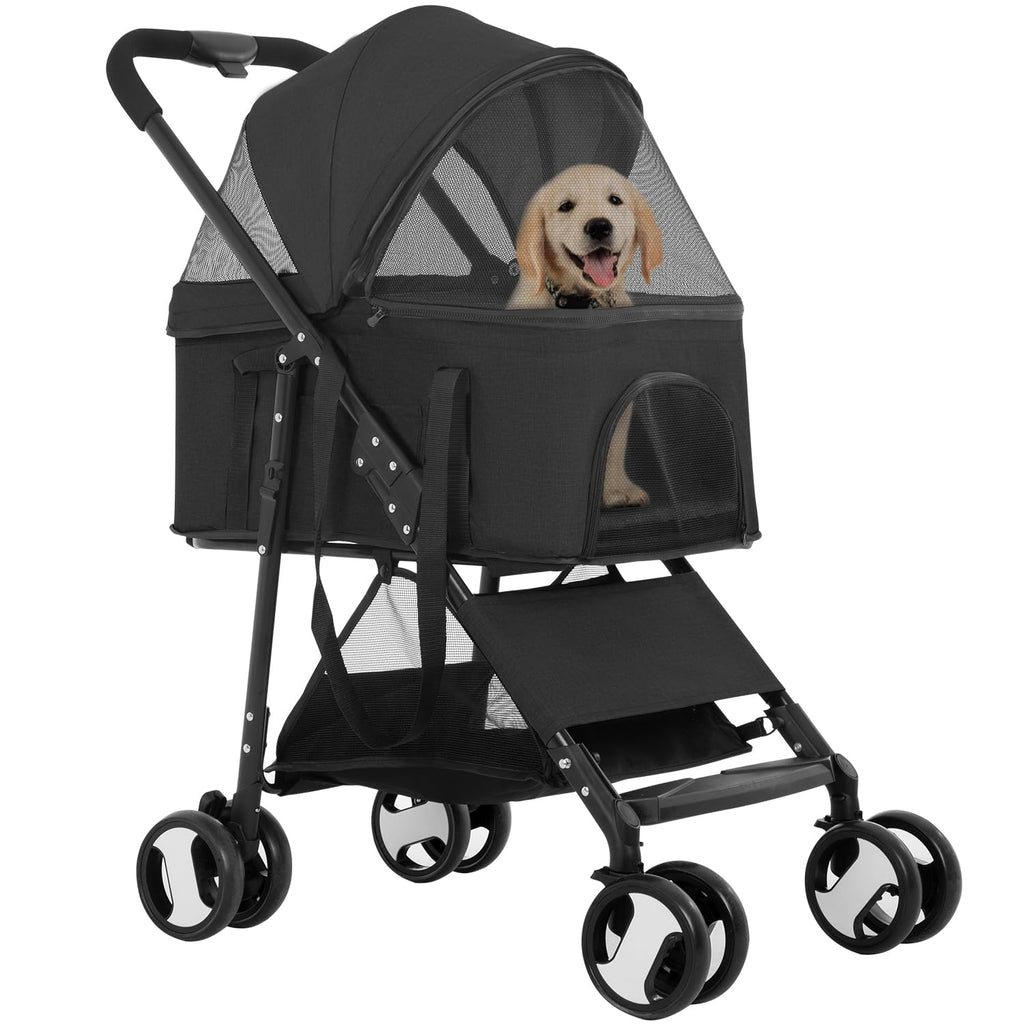 fdw 4-wheels multi-function dog stroller jogger with detachable, main product view