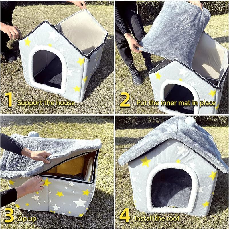 dog house indoor portable puppy cave cat nest, view 9