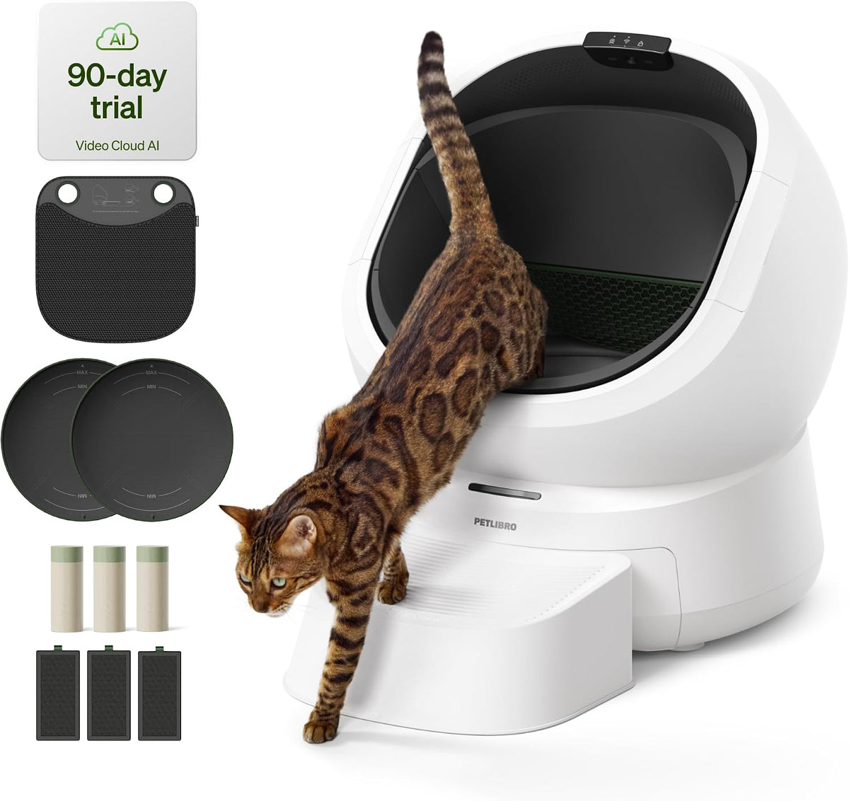petlibro automatic litter box with accessories kit &, main product view