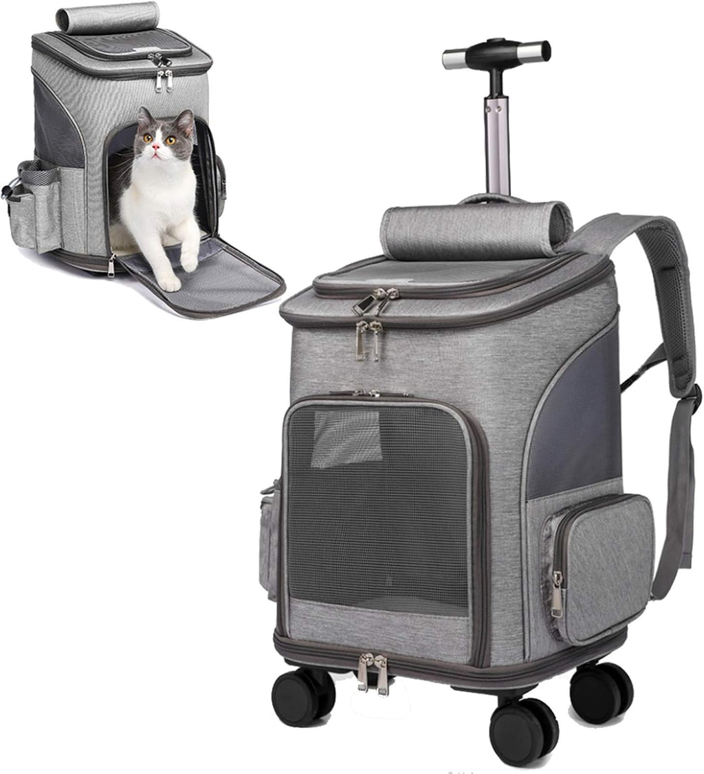 wheeled pet carrier backpack pet stroller, travel carrier, main product view