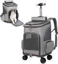 wheeled pet carrier backpack pet stroller, travel carrier, main product view