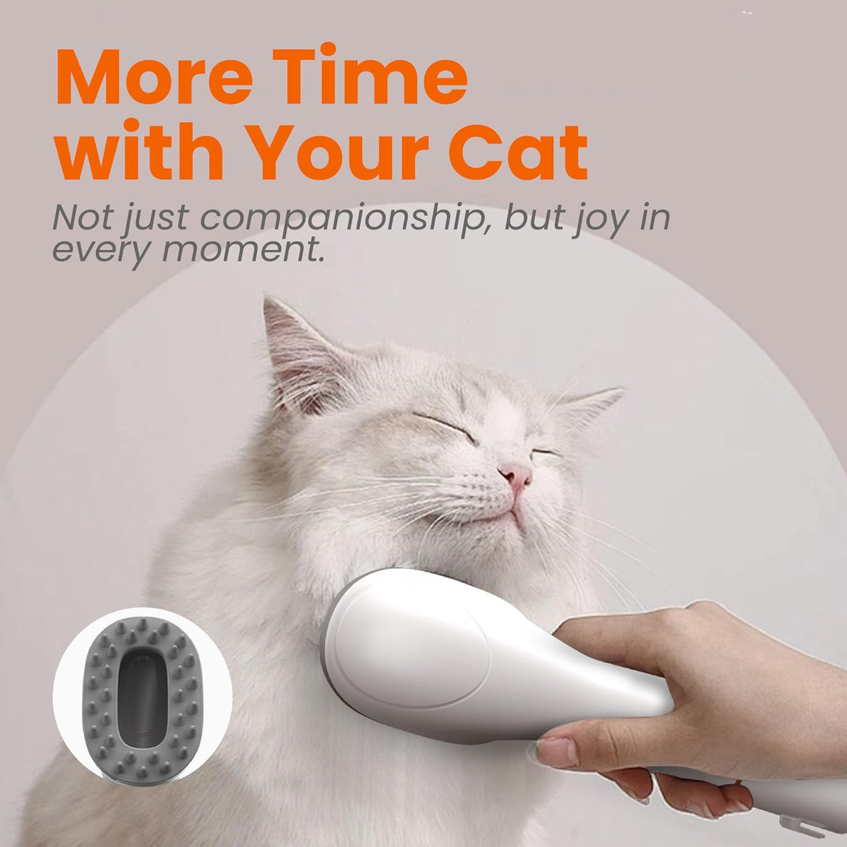 pet grooming vacuum, 5-in-1 dog grooming kit, 13000pa, side view