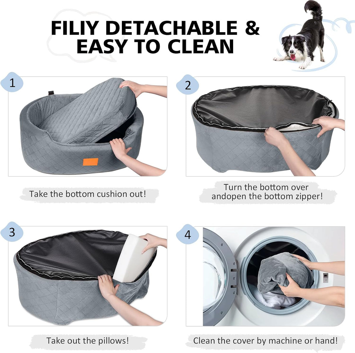 dog car seat for medium & large dogs showing dimensions