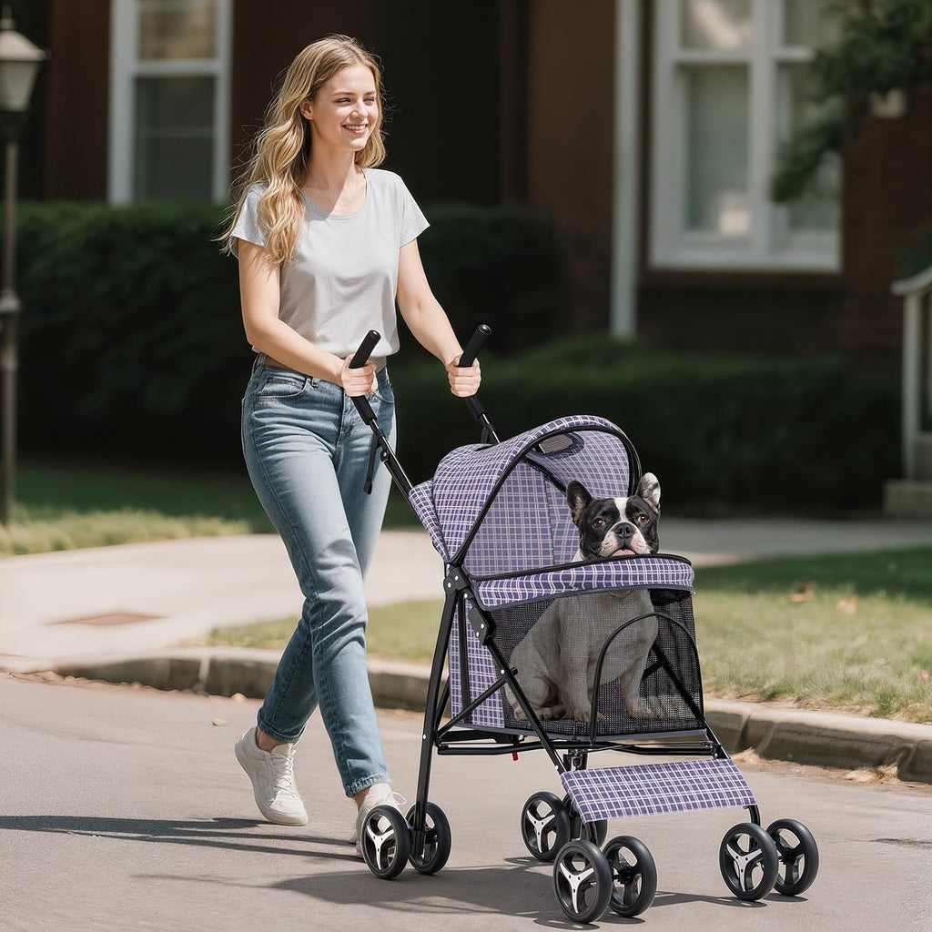 dog stroller for small dogs 10 lbs -22lbs, side view