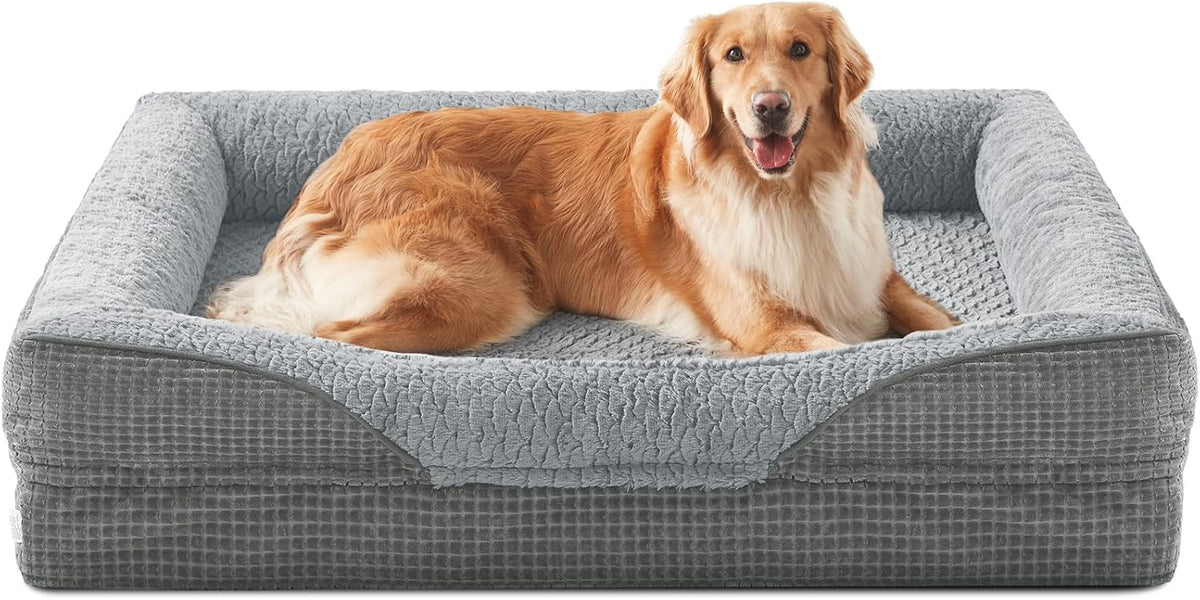 invenho orthopedic dog beds large sized, xl washable, main product view
