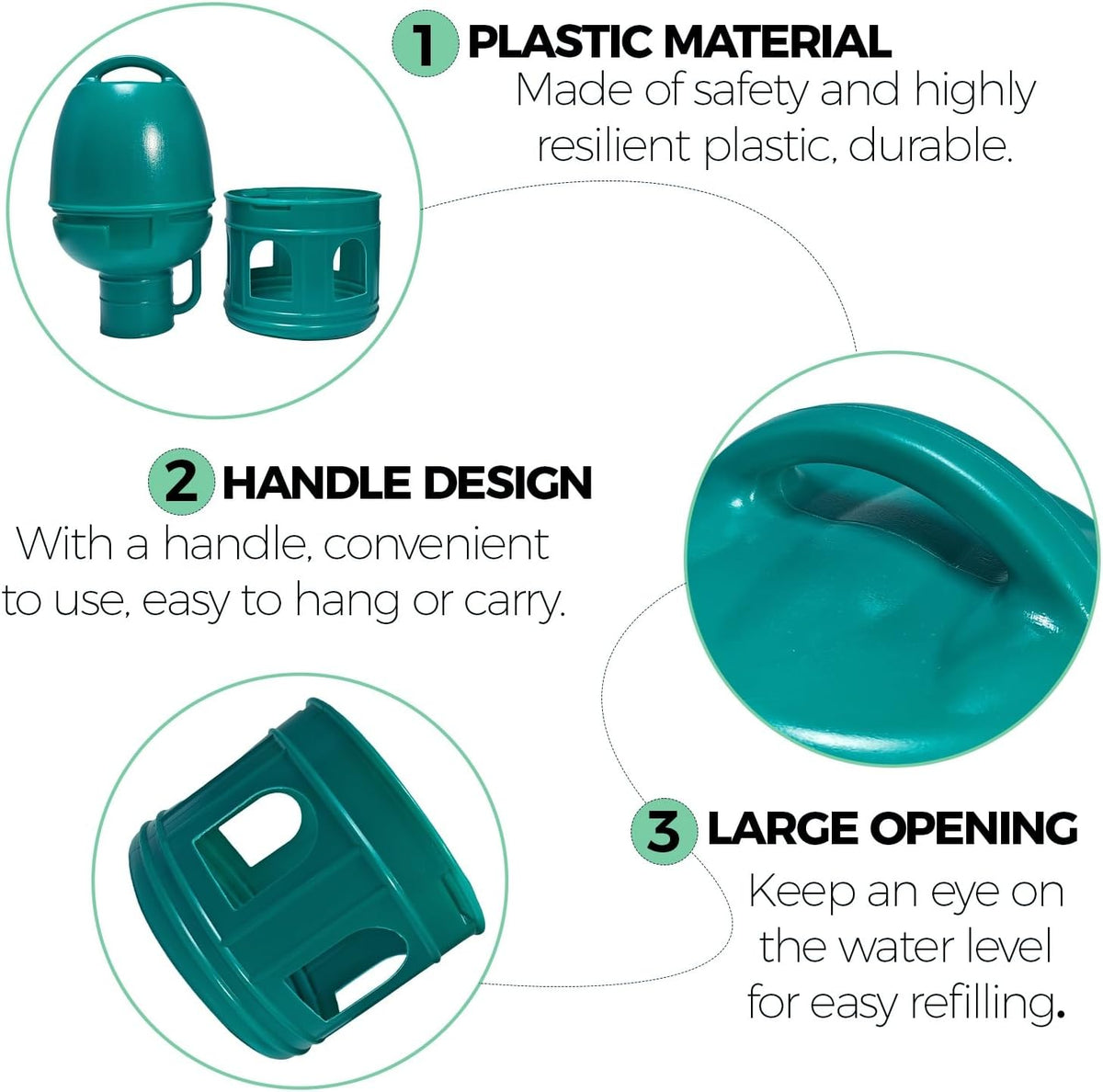 pigeon drinker pigeon water dispenser plastic drinker bird, side view
