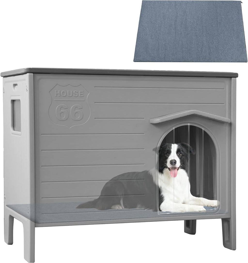 waterproof dog house for outdoor indoor,durable plastic dog, main product view
