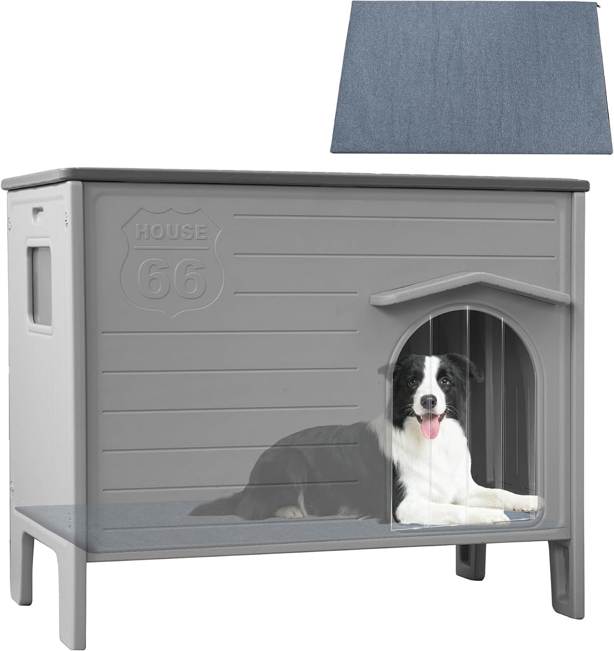 waterproof dog house for outdoor indoor,durable plastic dog, main product view
