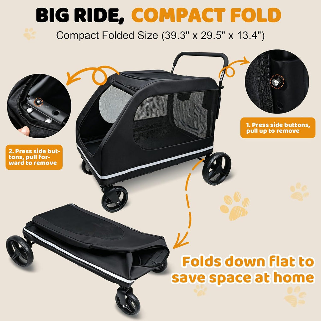 xiapia extra large dog stroller for large medium on a desk or shelf