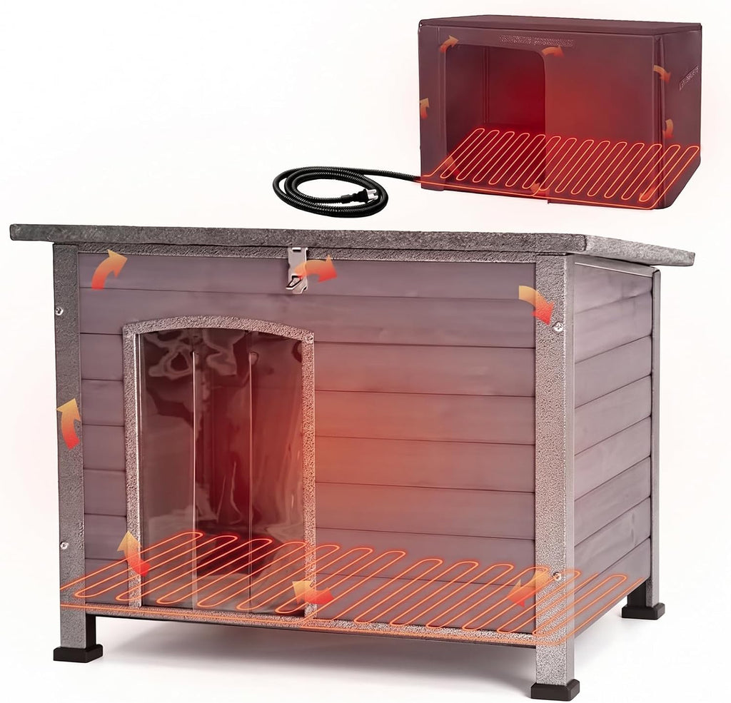 aivituvin dog house with insulated liner, heated outdoor, main product view