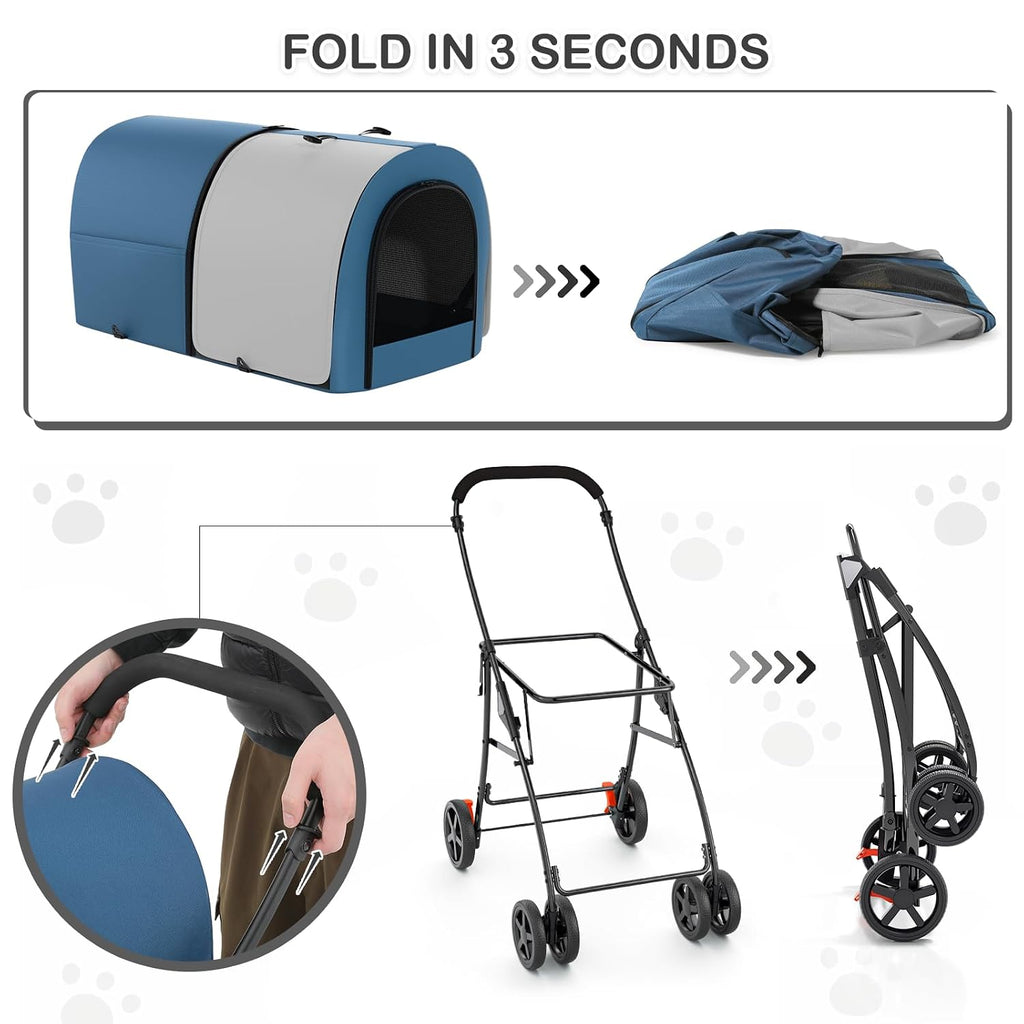 monibloom double dog stroller for small and medium on a desk or shelf