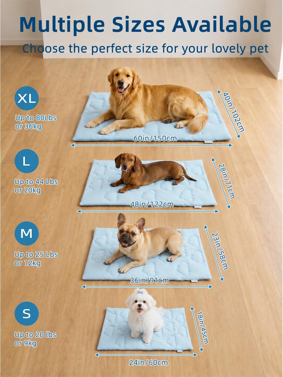 huafly dog cooling mat,dual-sided cooling mat for dogs, package contents