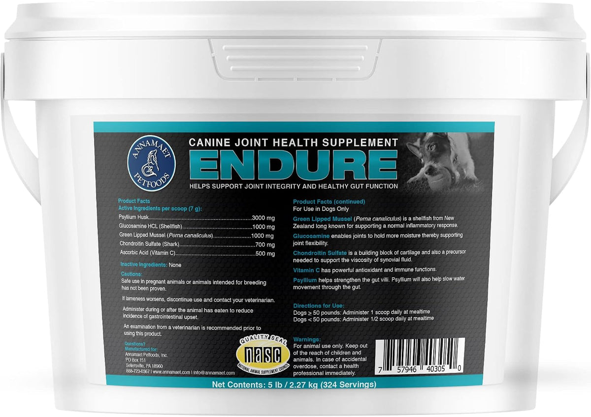 annamaet endure – hip & joint powder supplement, main product view