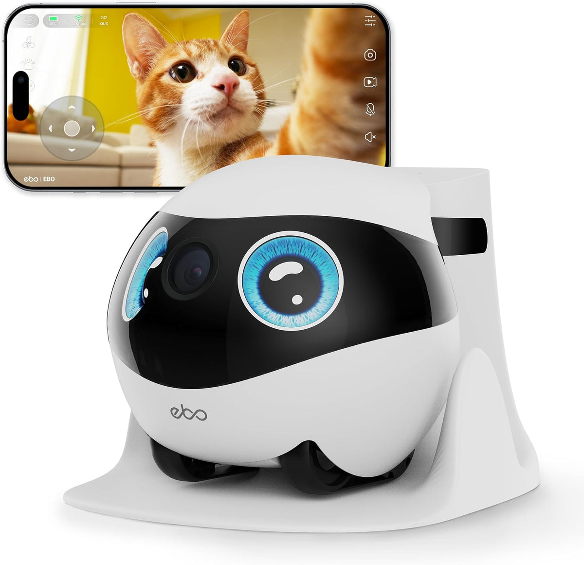 enabot ebo se 2 mobile pet camera: 2k, main product view