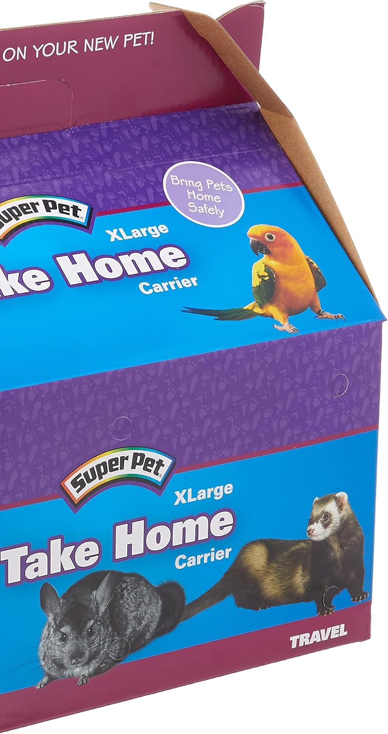 kaytee take-home pet carrier/box, x-large, 50 per case, close-up detail