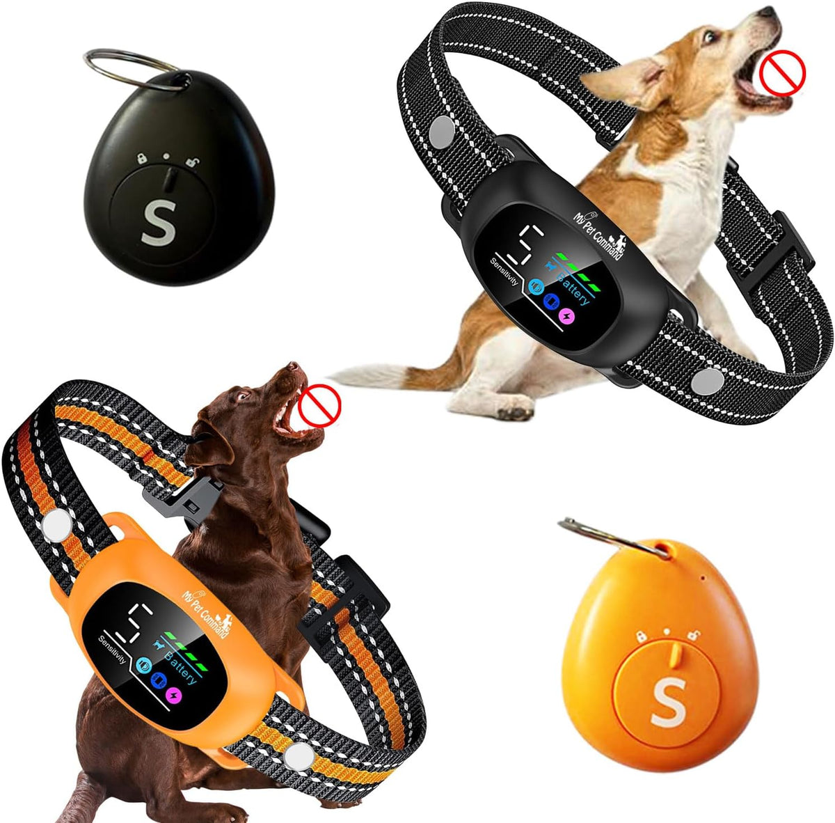 my pet command 2-1 auto dog bark collar, main product view