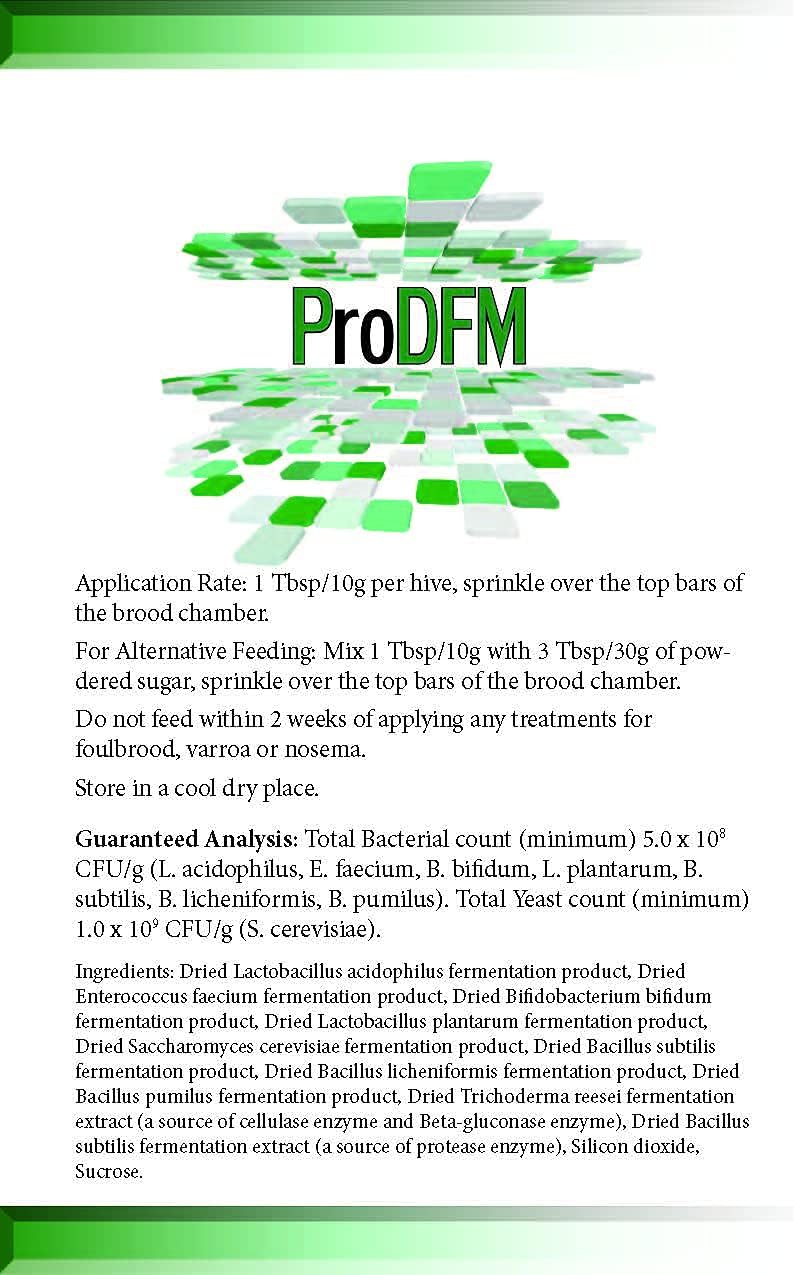 mann lake prodfm probiotic bee supplement, 35.3 oz, close-up detail
