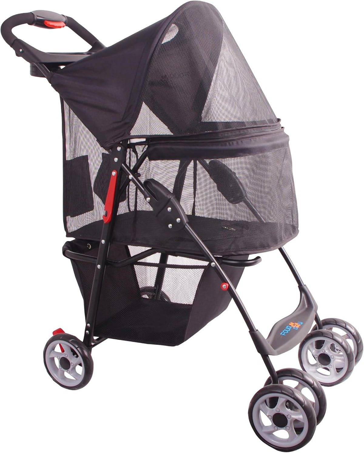 full-window pet stroller 4 wheels for cats &, view 9