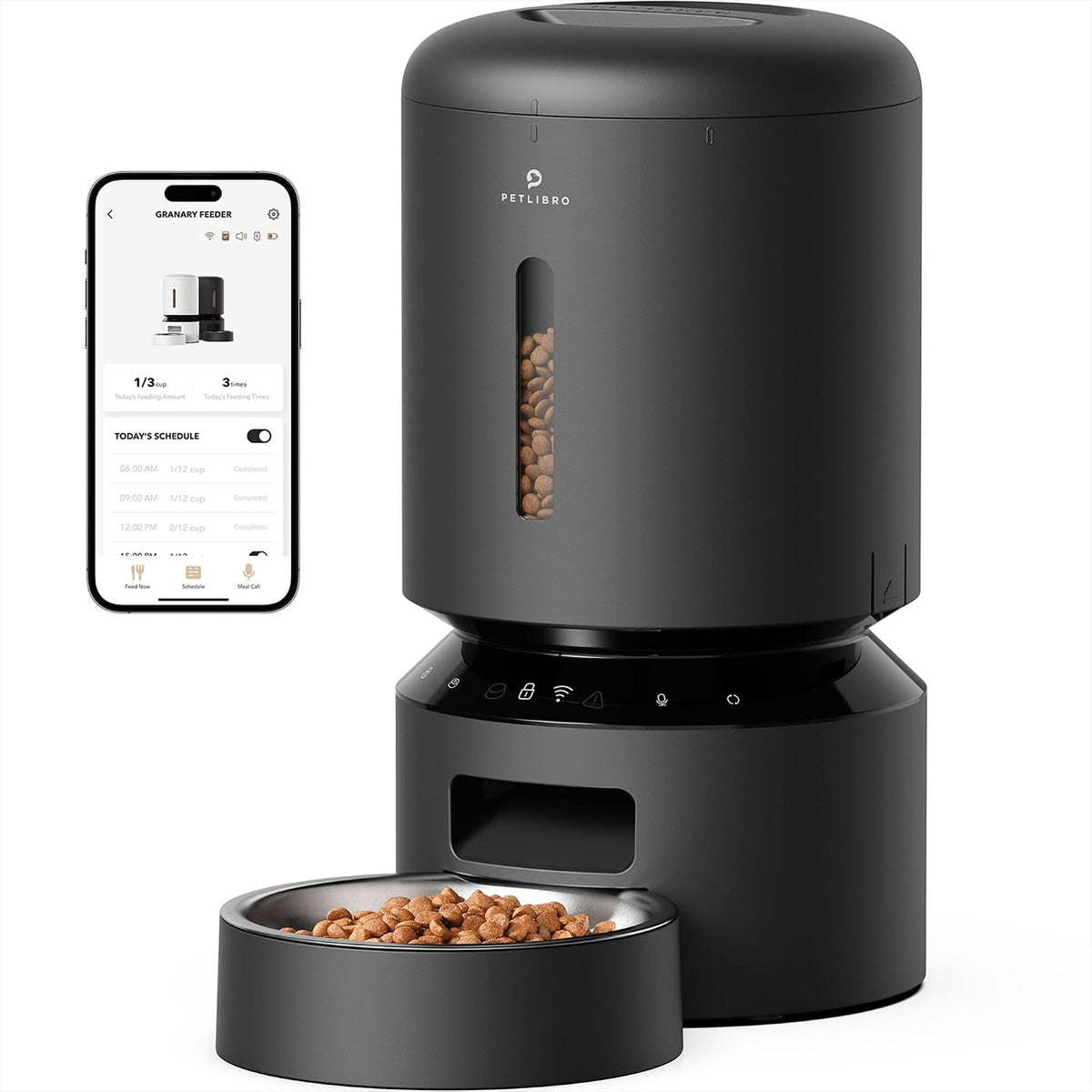 petlibro automatic cat feeder, cat food dispenser battery-operated, main product view