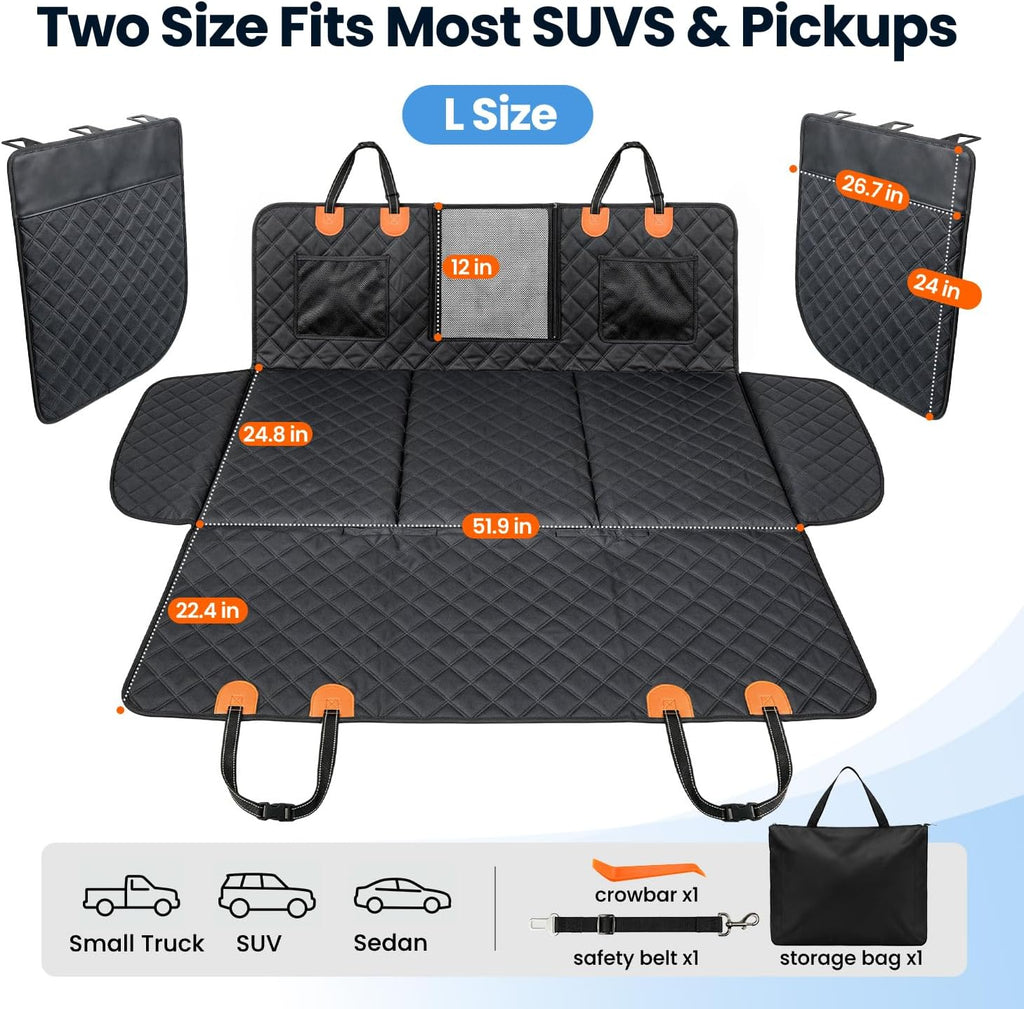 reevaa 3.0 hard bottom dog car seat cover, package contents