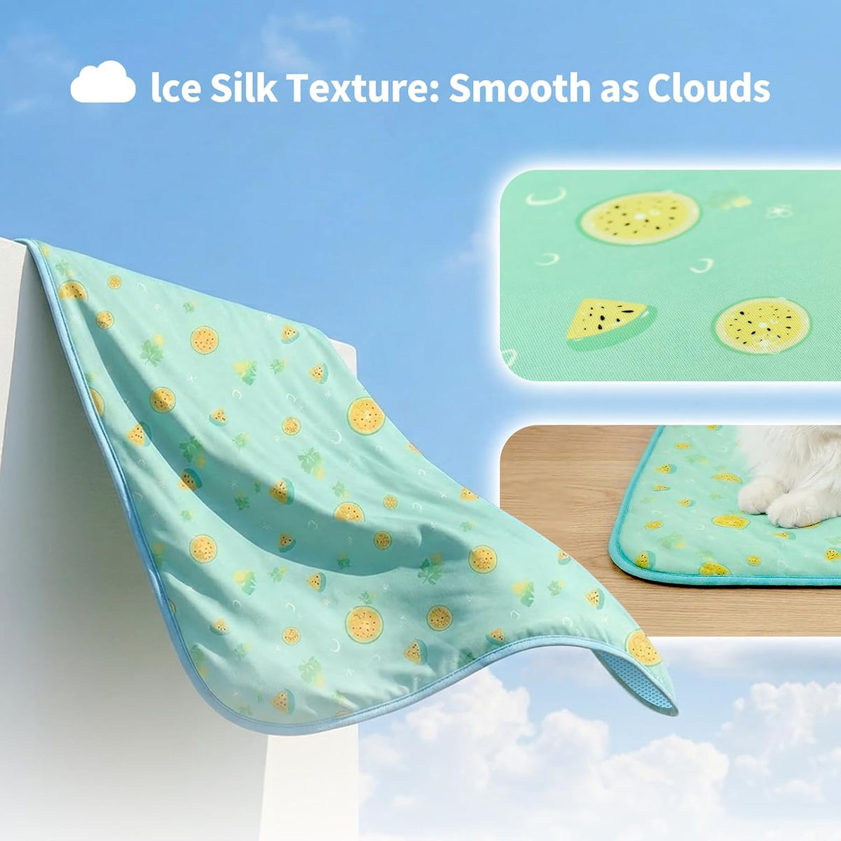 nwk pack of 4 pet cooling mat q-max>0.345, side view
