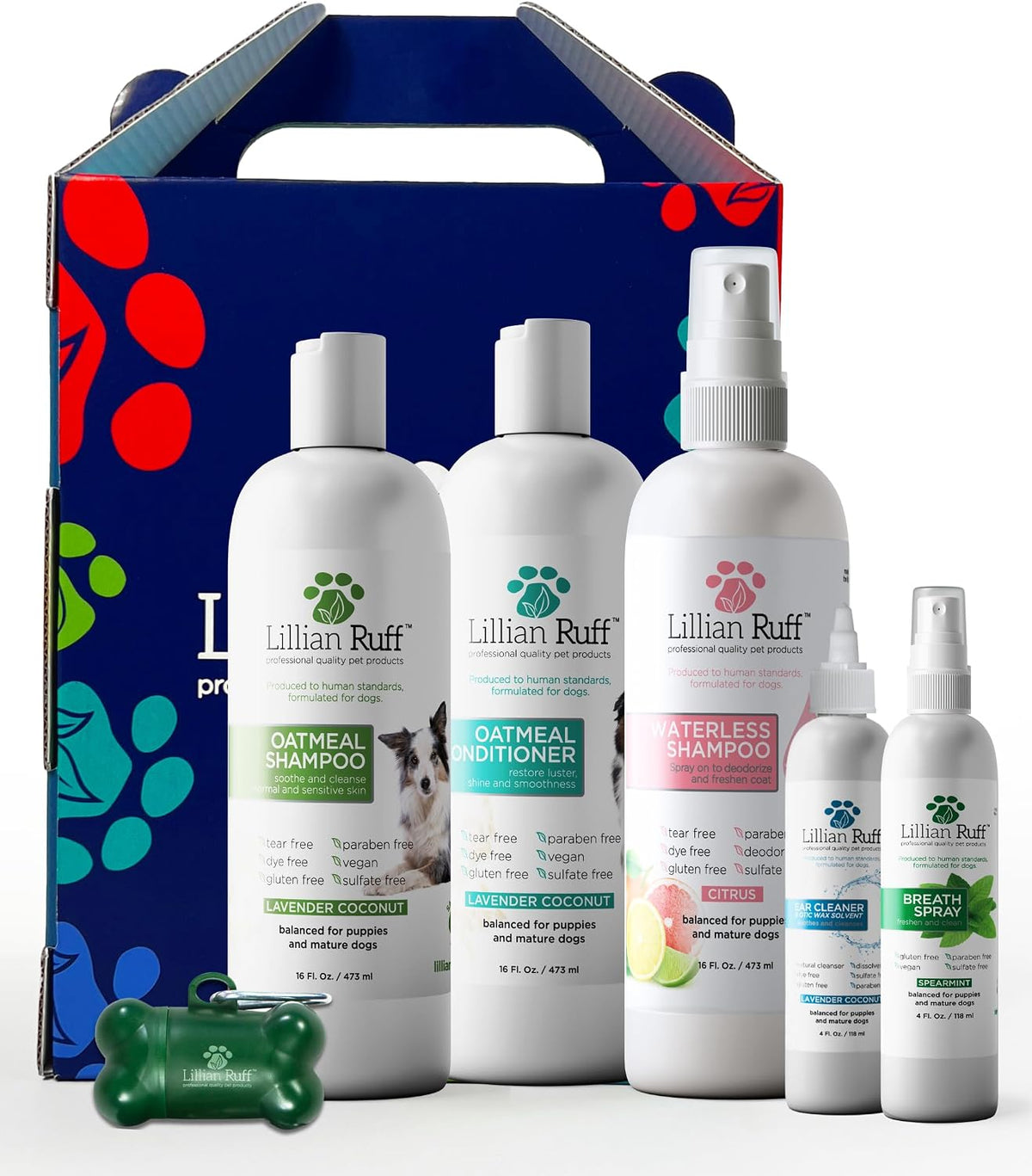 lillian ruff starter pack gift set for dogs, main product view