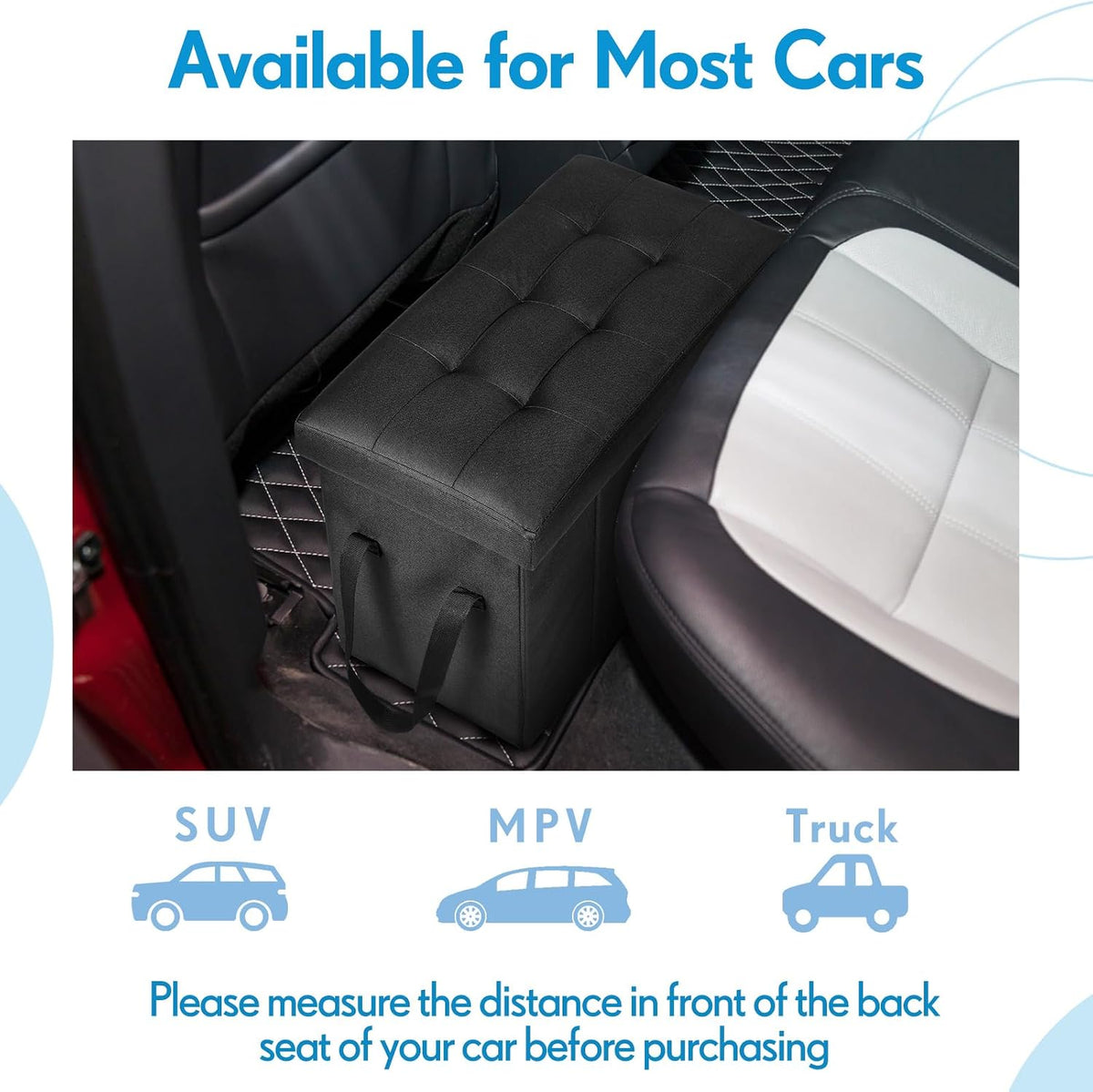 car back seat extender for dogs up to, side view