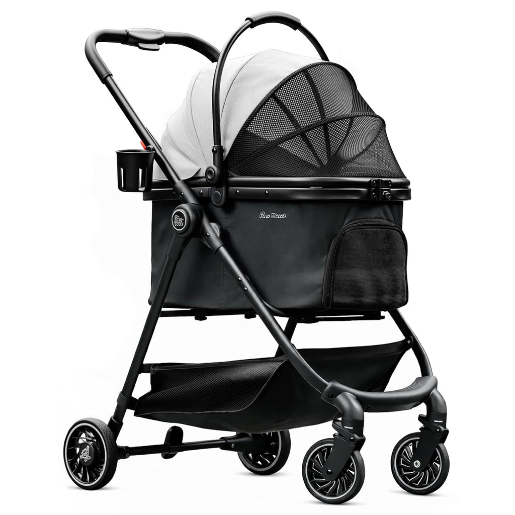 pet stroller for small dogs and cats, one-click, main product view
